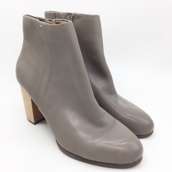 Vionic Shoes - Vionic Grey/Taupe Kennedy Heeled Boots 8.5